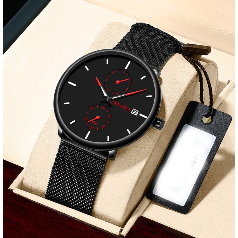 Đồng hồ nam dây lưới thép siêu đẹp Crnaira CR898 | BigBuy360 - bigbuy360.vn