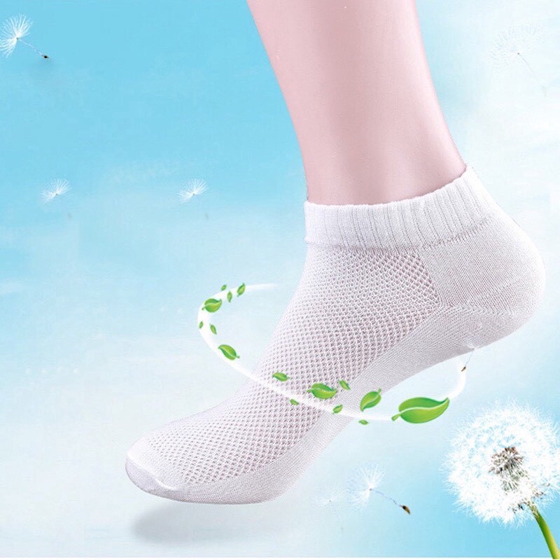 Tất nam cổ ngắn thời trang thông hơi thoáng khí