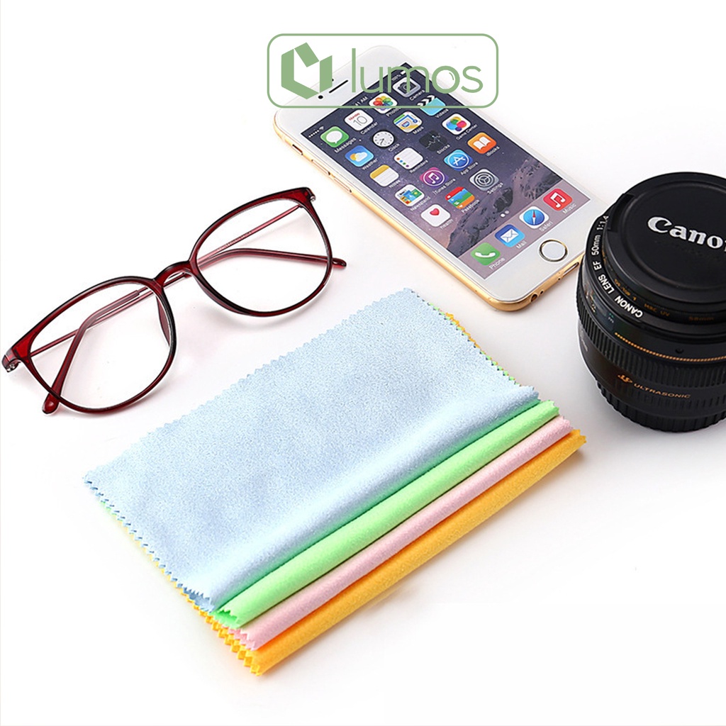 Khăn lau mắt kính, màn hình điện thoại chuyên dụng chất liệu cotton mềm mịn - LUMOS