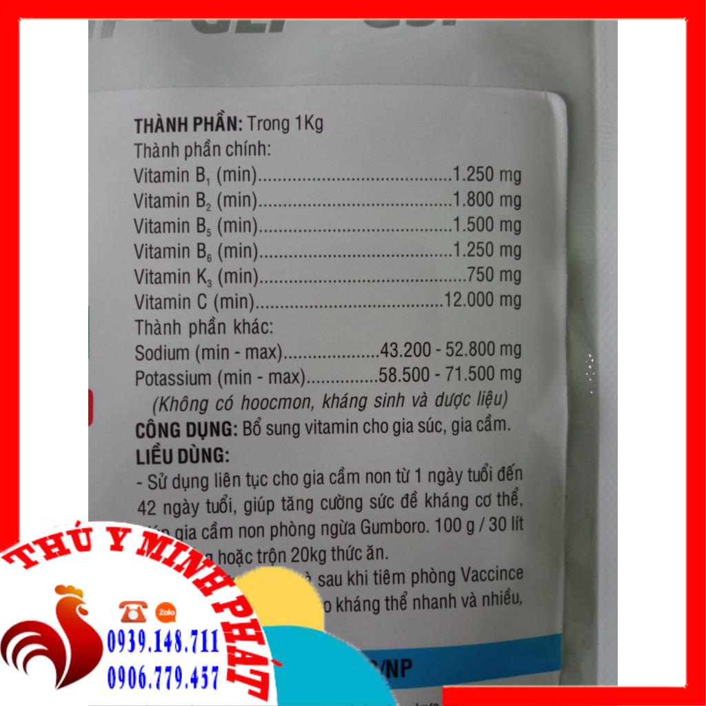NAPHA GUM ANTIGUM GÓI 100g ngừa b.ệnh Gum trên gà
