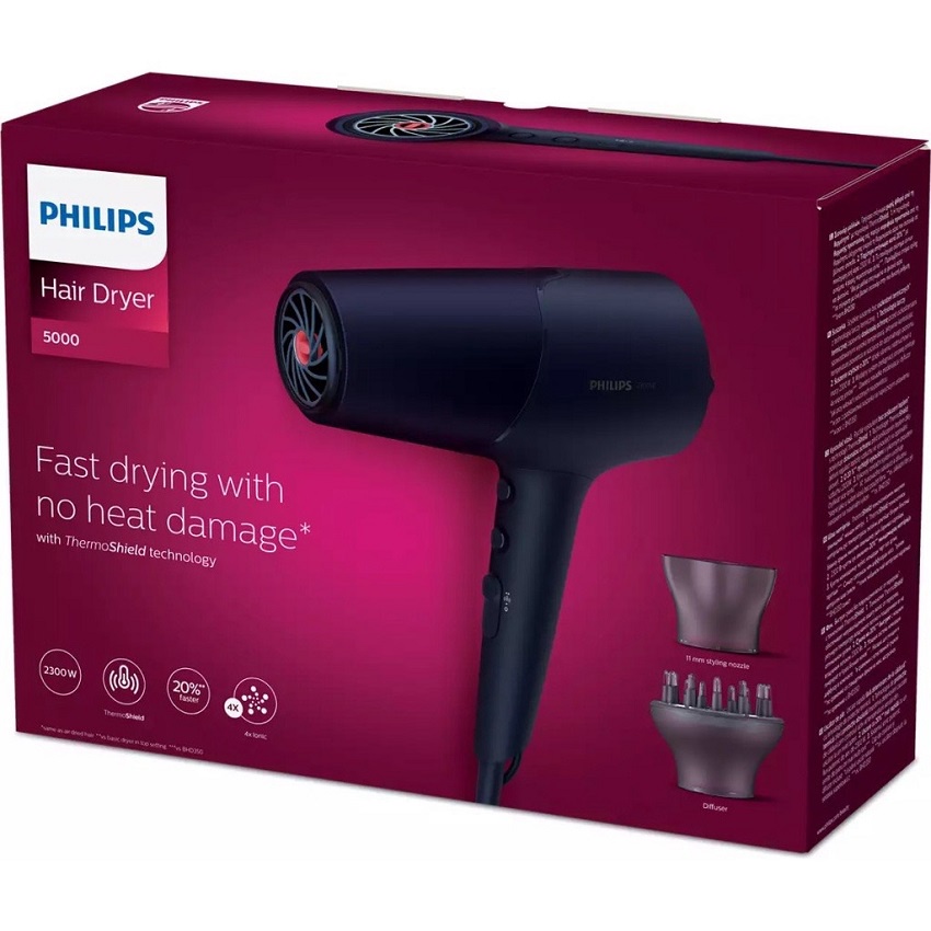 Máy sấy tóc ion Philips BHD510, công suất 2300W - Hàng chính hãng - Thay thế mẫu HP8233