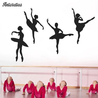 Decal dán tường cô gái múa ba lê