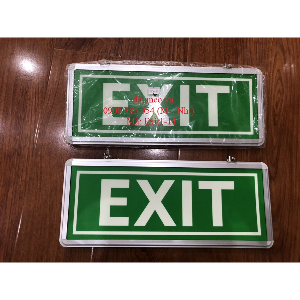 [HCM][SALE OFF]Đèn Exit Thoát Hiểm Dạ Quang Chuyên Dụng Loại 1 Mặt, có hình người - EXIT_HINHNGUOI- Hình thật