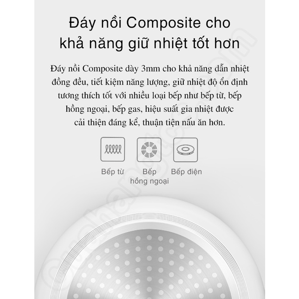 Nồi nấu cháo nấu mì Xiaomi Zhiwuzhu