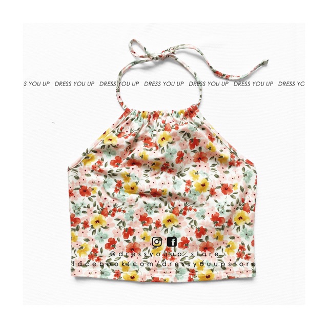 Áo yếm hoa cột dây F21