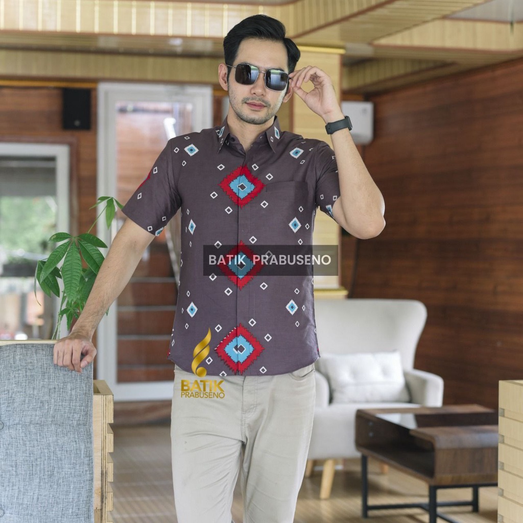 Hansumriko Batik Áo Sơ Mi Nam Tay Ngắn Dáng Ôm Vừa Vặn Chính Hãng Ori Prabuseno Jumbo Jumbo Sang Trọng In Đồng Phục Lông Thú Thanh Lịch Cá Tính Cho Nam Áo Đồng Phục Công Sở Mẫu Mới Nhất In Họa Tiết Phối Lông Toàn Diện Thanh Lịch Cho Nam