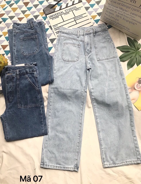 Quần Baggy JEANS ống suông loại 1 kiểu | BigBuy360 - bigbuy360.vn