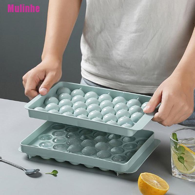 Khay Làm Đá Hình Tròn Bằng Nhựa Tiện Dụng