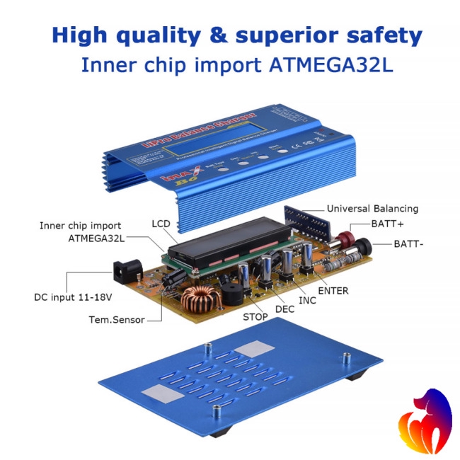 Thiết bị sạc-xả cân iMAX B6 80W 6A dành cho pin Lipo NiMh Li-ion Ni-Cd