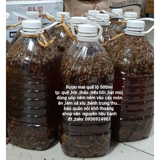 R Mai quế lộ 500ml gia vị nấu ăn làm bánh trung thu  ướp thịt xá xíu ...