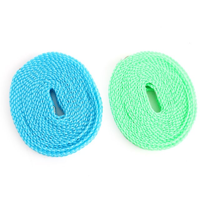 Dây phơi quần áo thông minh - Dây phơi đồ 5m, chống bay quần áo, không cần cặp, chọn màu