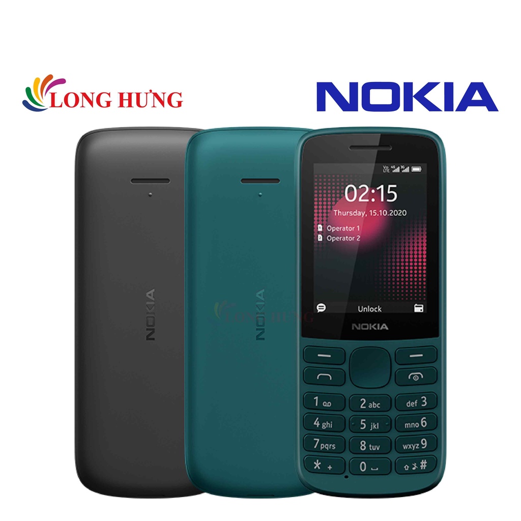 Điện thoại Nokia 215 4G - Hàng chính hãng - Màn hình 2.4inch hỗ trợ thẻ nhớ 32GB Pin 1150mAh