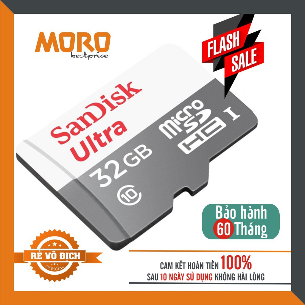 Nơi⊕☽☒Thẻ Nhớ Micro SD SanDisk Ultra 32GB - NHẬP KHẨU BẢO HÀNH 5 NĂM