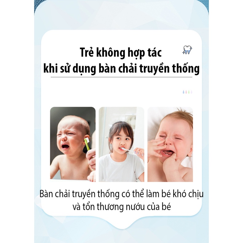 Bàn Chải Đánh Răng Cho Bé, Bàn Chải Đánh Răng Trẻ Em Làm Sạch Sâu Mọi Kẻ Răng Với Thiết Kế Chữ U Thông Minh Cho Bé