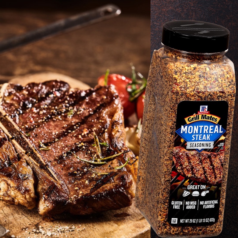 GIA VỊ ƯỚP BÒ BÍT TẾT MCCORMICK GRILL MATES MONTREAL STEAK SEASONING 822 GRAM