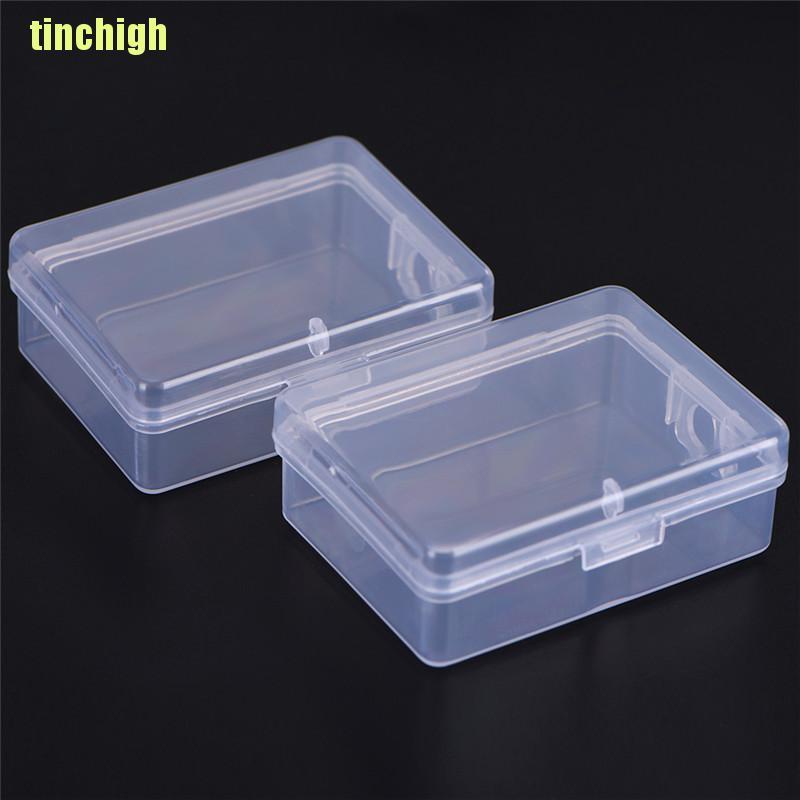 Bộ 2 Hộp Nhựa Trong Suốt Hình Vuông Đa Năng