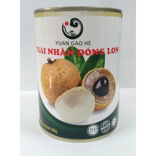 Trái nhãn đóng lon yuan gao he, lon 565g, hàng chính hãng việt nam.