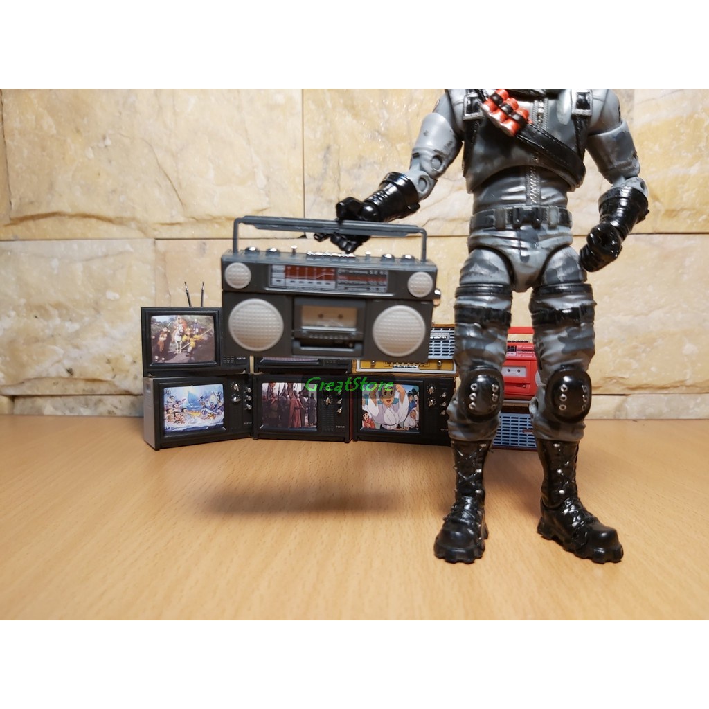 Mô hình Tivi  , cassette, Radio tỉ lệ 1:12