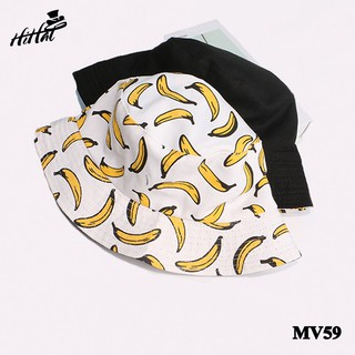 Nón bucket 2 mặt hình banana