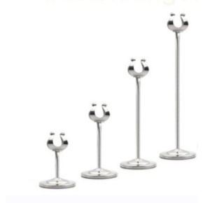 Kẹp số bàn, kẹp tên món ăn buffet - Name tag inox chữ M