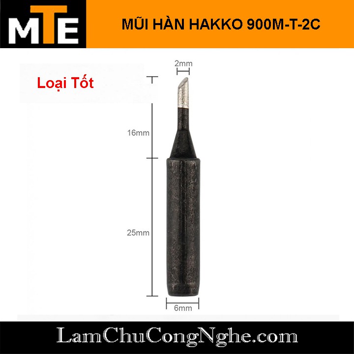 Mũi Hàn Hakko 900M-T-2C Mũi hàn thiếc tương thích với mỏ hàn 907, 936...