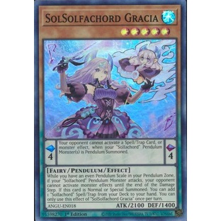 Thẻ bài Yugioh - TCG - SolSolfachord Gracia / ANGU-EN018