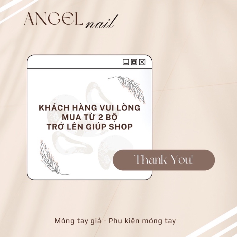 Bộ 24 móng giả đính charm xinh xắn các loại