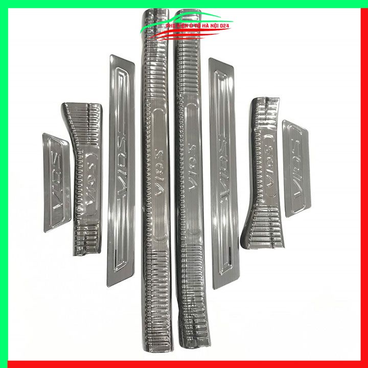 Ốp bậc cửa nẹp bước chân TITAN ô tô Vios 2019-2023 chống trầy bảo vệ xe