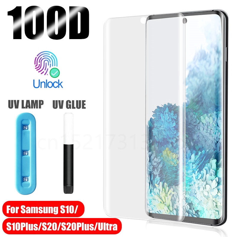 Kính Cường Lực Chống Tia UV Cho Samsung Galaxy S20 Ultra S7 S8 S9 S10 Plus Note 8 9 10 Plus