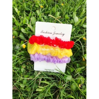Set 3 cột tóc scrunchies cỡ nhỏ