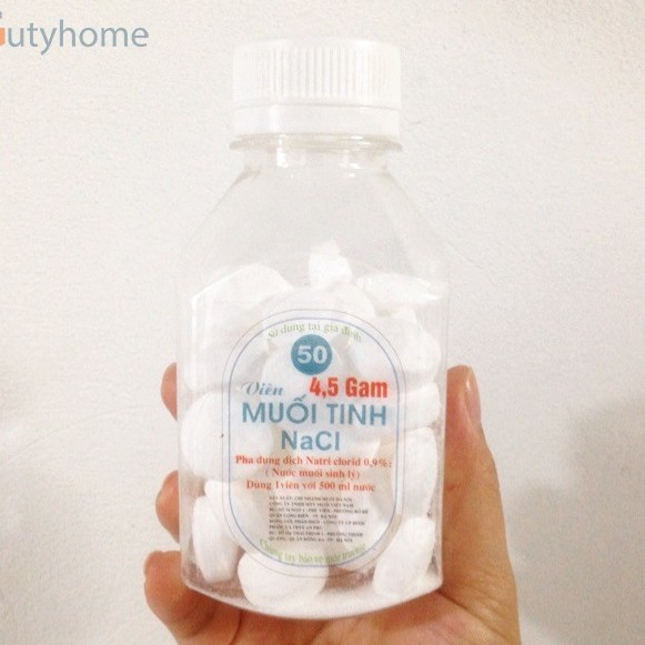 Viên muối tinh NACL lọ 50 viên