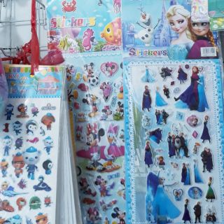 Sticker dán nhiều loại mặt cười công chúa xe ô tô chữ