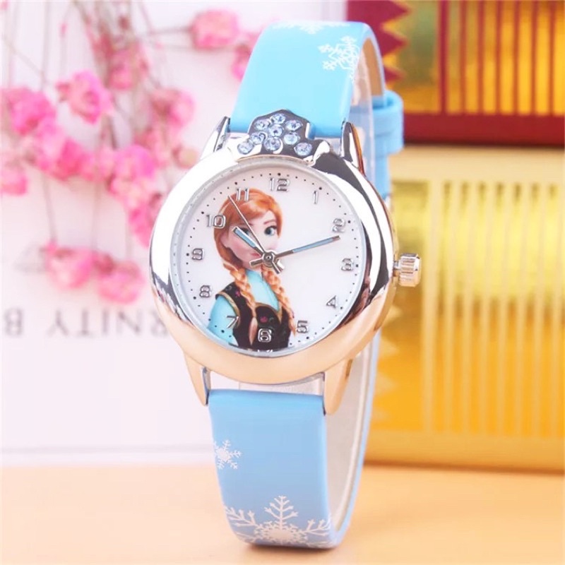 Đồng hồ đeo tay hình Elsa & Anna cho bé gái - DH3M