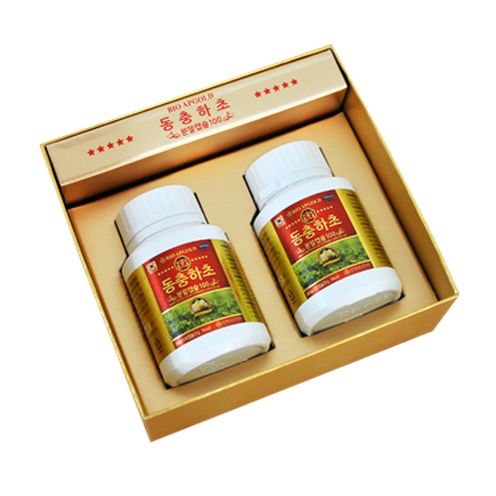 Đông Trùng Hạ Thảo Bio APGOLD (Hộp 2 Lọ x 60 Viên)