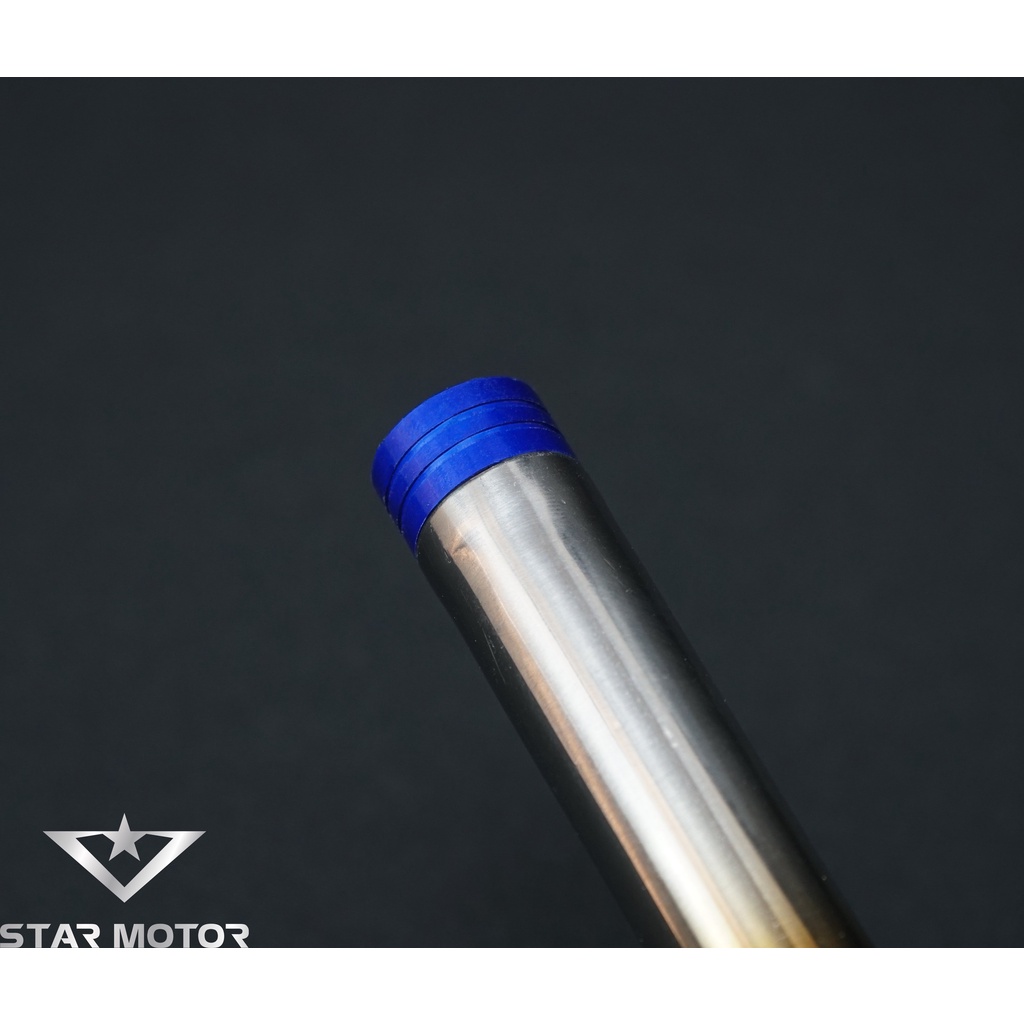 Tay xách, cảng sau Titan bóng Trần Thuận cho Wave 50,100,110, RSX 110 đầu chụp nhôm xanh