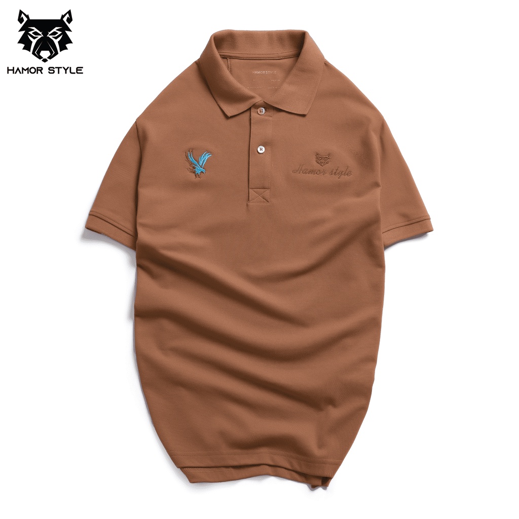ÁO polo nam BIRD vải cotton TICI cao cấp màu trẻ trung năng động-HAMOR STYLE