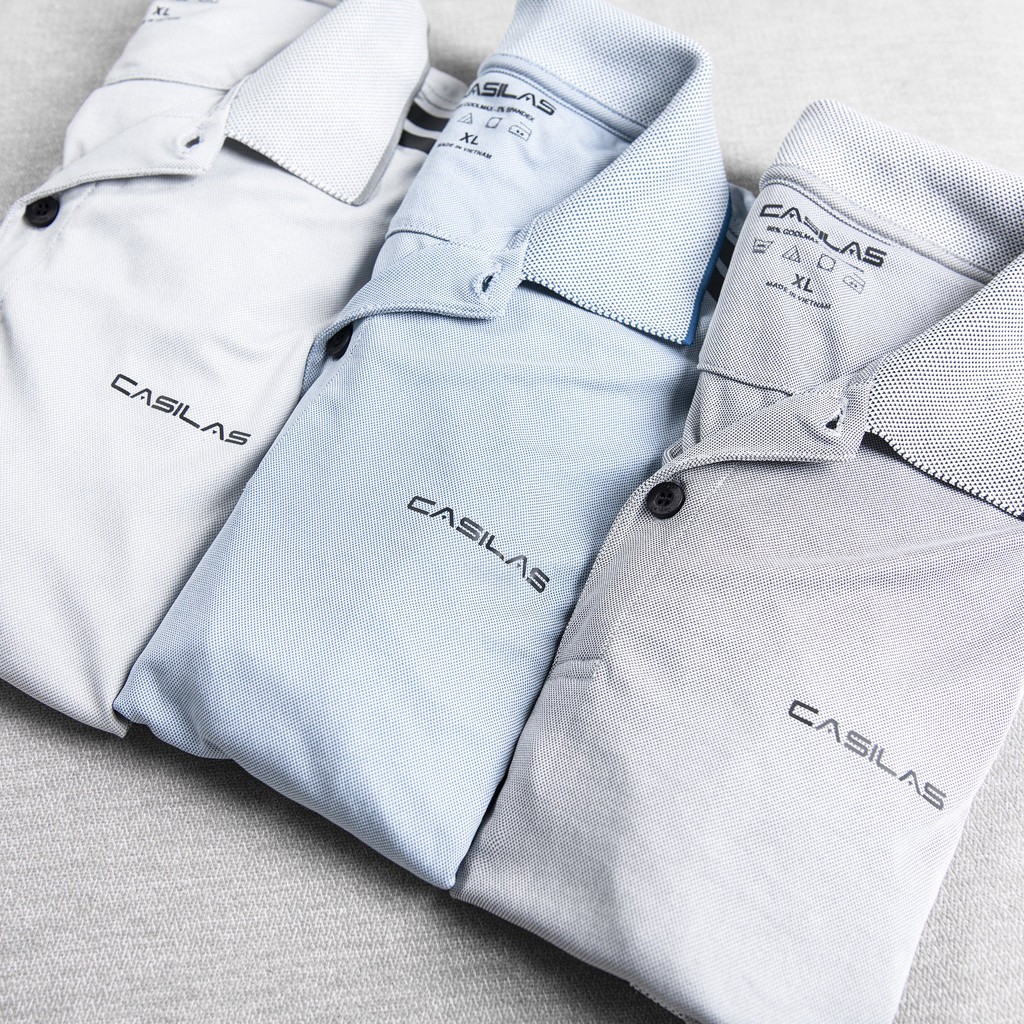 Áo thun nam tay ngăn cổ bẻ CASILAS chuẩn form regular fit hàng chuẩn kênh shop P2104 | BigBuy360 - bigbuy360.vn