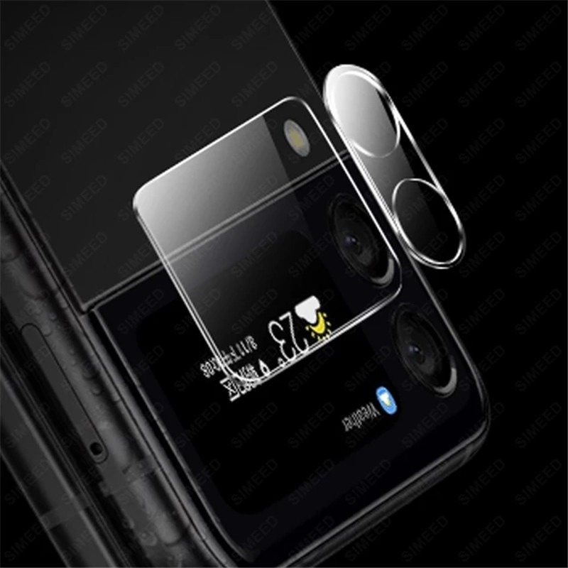 Bộ kính cường lực bảo vệ camera sau và mặt sau cho Samsung Galaxy Z Flip3 (có bán lẻ)