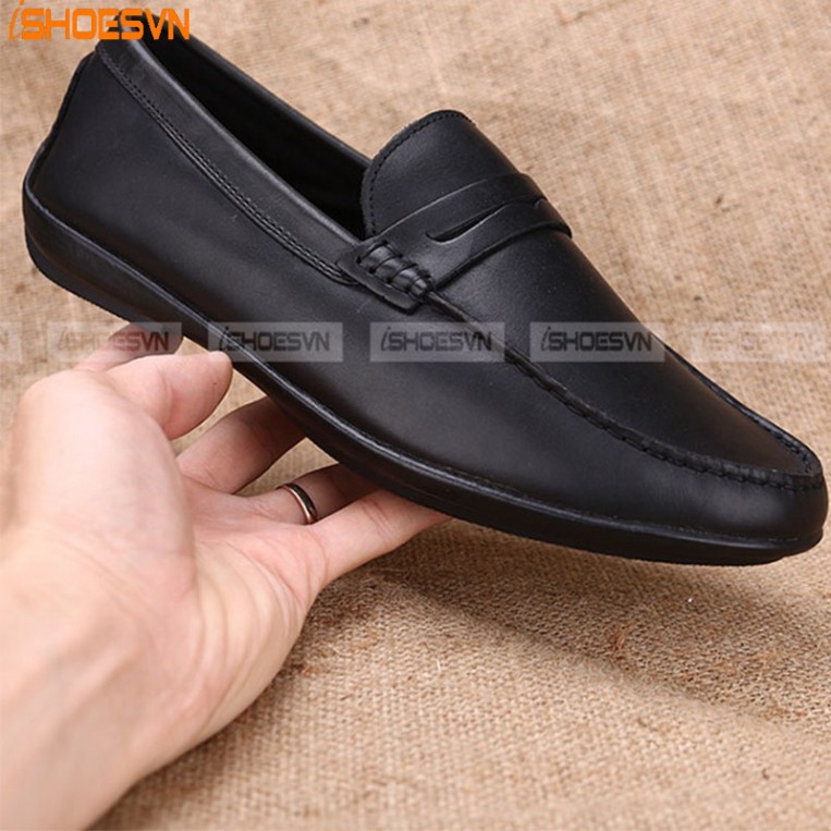 Giày lười da bò thời trang nam Ishoesvn IS686 giày ishoes
