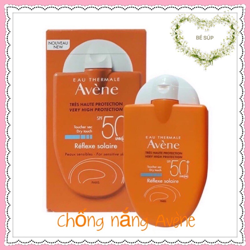 Kem chống nắng Avene Very High Protection Reflexe Solaire Dry Touch SPF 50+ 30ml[bé súp]