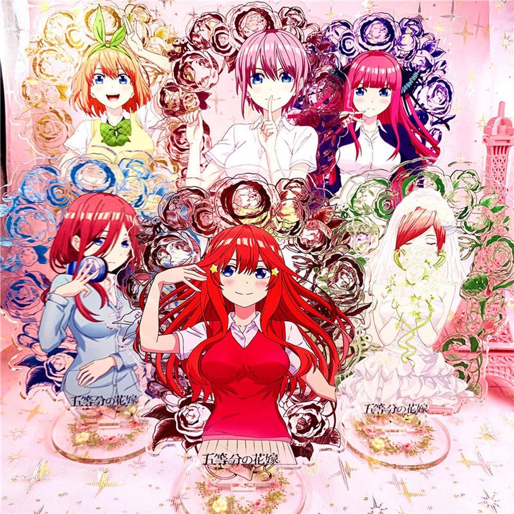 Lilyes Mô Hình Nhân Vật Anime Nakano Miku Thời Trang Bằng Acrylic Có Giá Đỡ Để Bàn Trang Trí