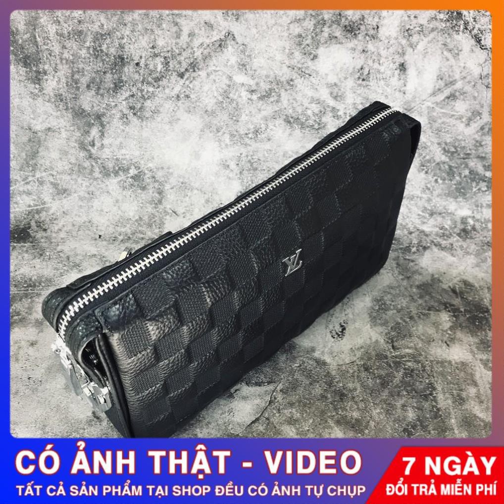 Ví Cầm Tay Nam Da Thật.Clutch Nam khoá số Hàng Cao Cấp