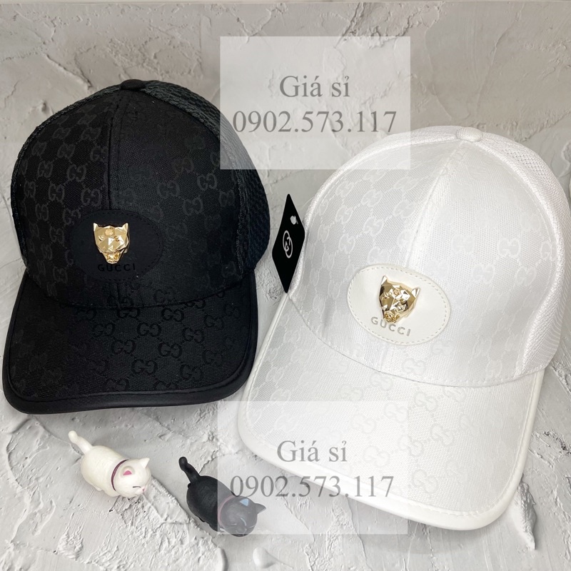 Nón kết lưỡi trai GG mạc sói sắt vàng thời trang full tags xịn cao cấp nam nữ