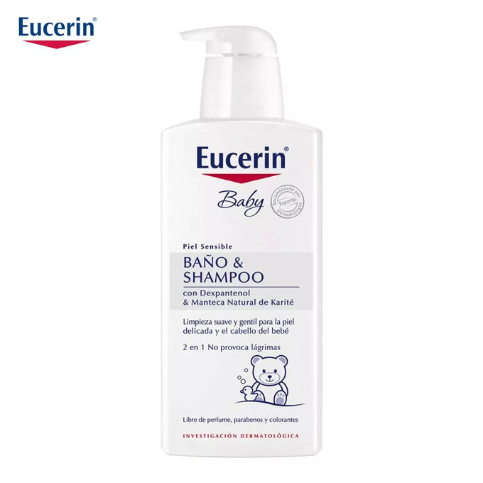 [chợ sỉ ] EUCERIN SỮA TẮM GỘI DỊU NHẸ CHO EM BÉ 400ML BABY WASHLOTION 400ML