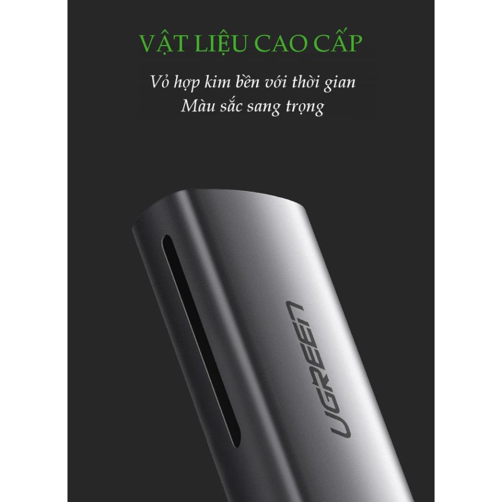 Đầu đọc thẻ UGREEN USB Type-C với 2 khe thẻ cắm SD và OTG CM184 PKCNH