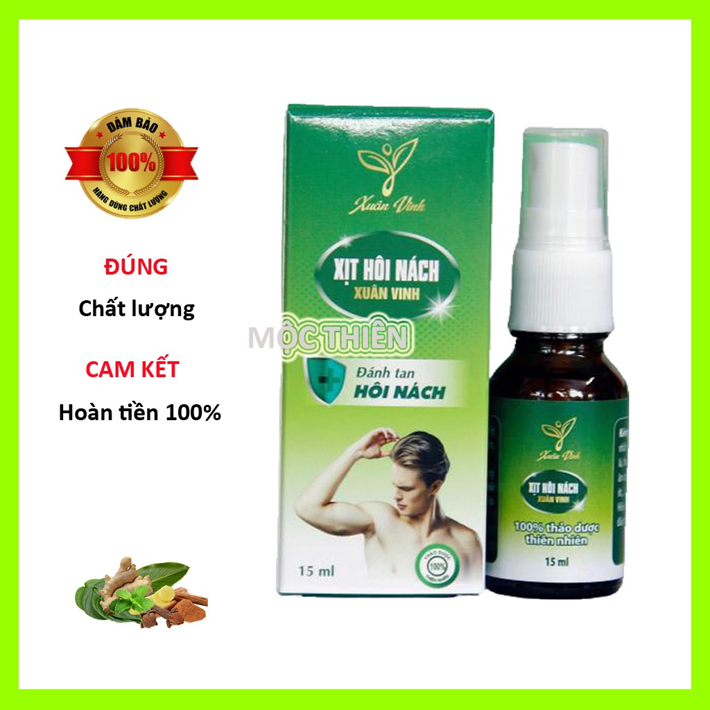 Xịt Khử Mùi Hôi Nách Xuân Vinh 15ml 💕 Hết Hôi Nách, Mồ Hôi Nách 💕 Không Gây Vàng Áo, Bết Dính