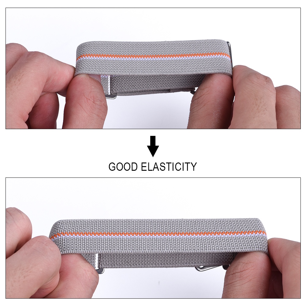 Dây Đeo Đồng Hồ Nylon Co Giãn 60 '' 20mm 22mm Phong Cách Quân Đội Pháp Thời Trang Cho Nam Và Nữ