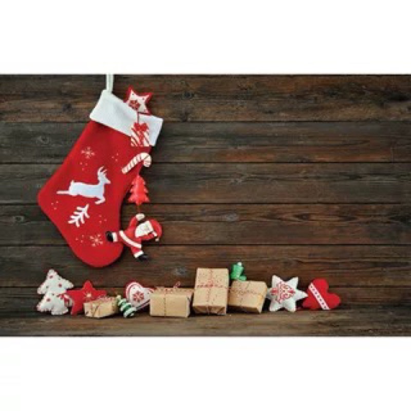 Vải chụp phông nền 3D mẫu noel 10805