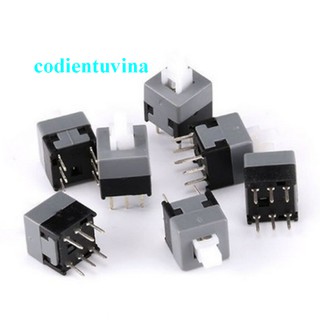 Bộ 5 nút Nhấn 6 Chân 5.8×5.8MM (nhấn giữ)