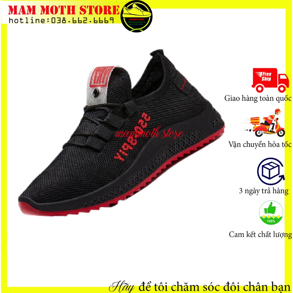 Giày thể thao, giày sneaker 550 SPIY màu đen nam nữ đi đẹp full size shop MAMMOTH